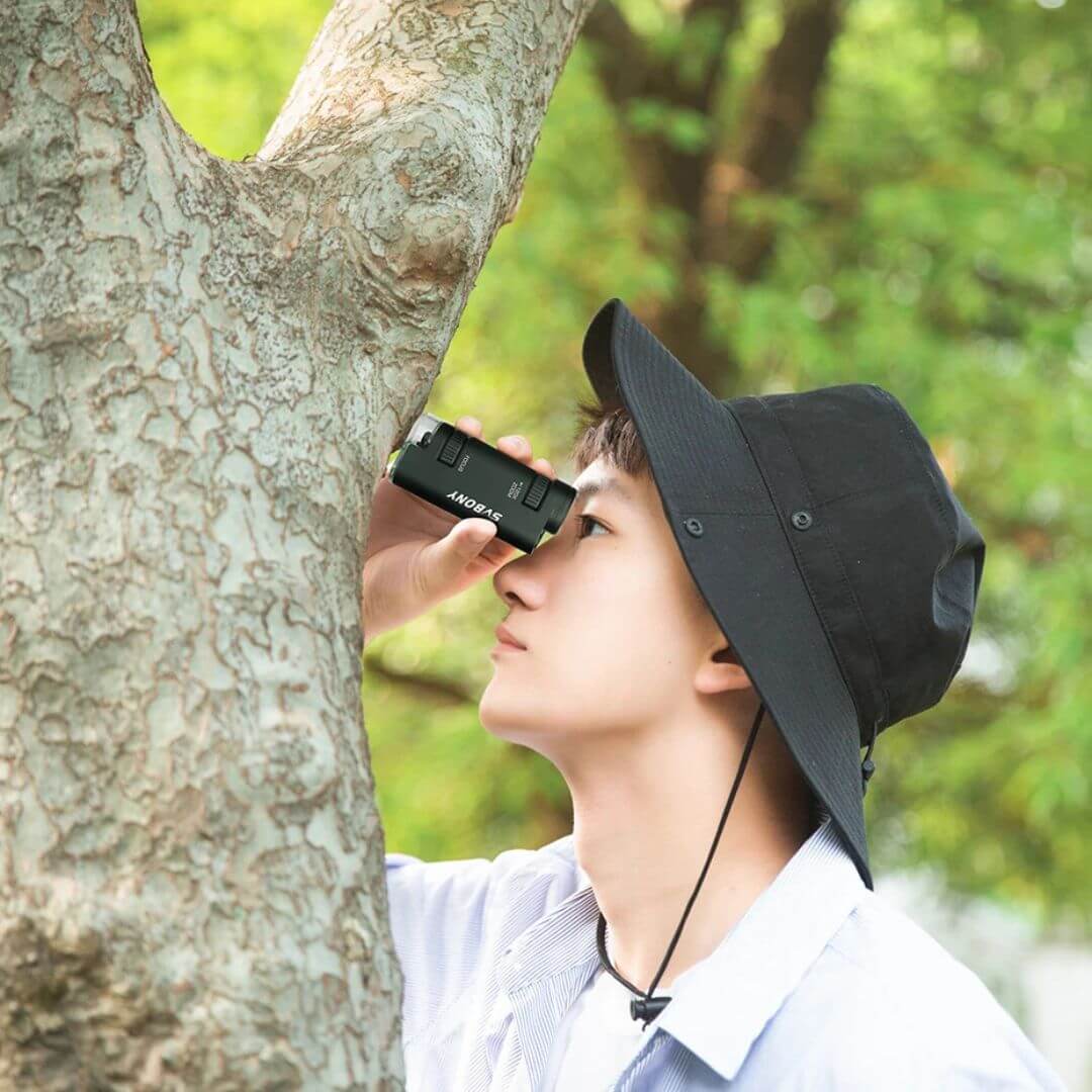 Microscope de Poche Enfant ExploraNova™ | Kit d'Observation Scientifique Complet | univers-enfance.com