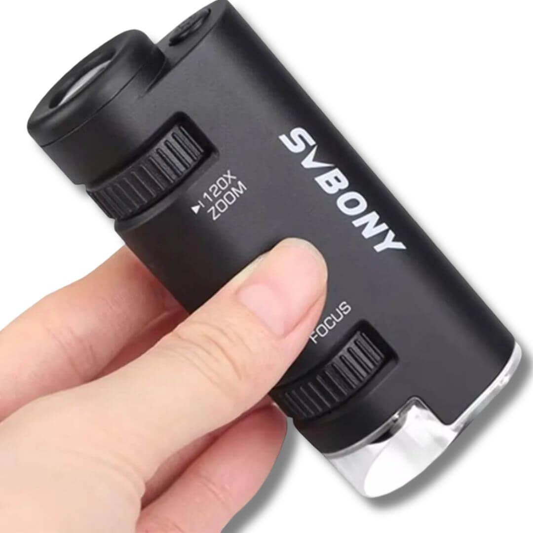 Microscope de Poche Enfant ExploraNova™ | Kit d'Observation Scientifique Complet | univers-enfance.com