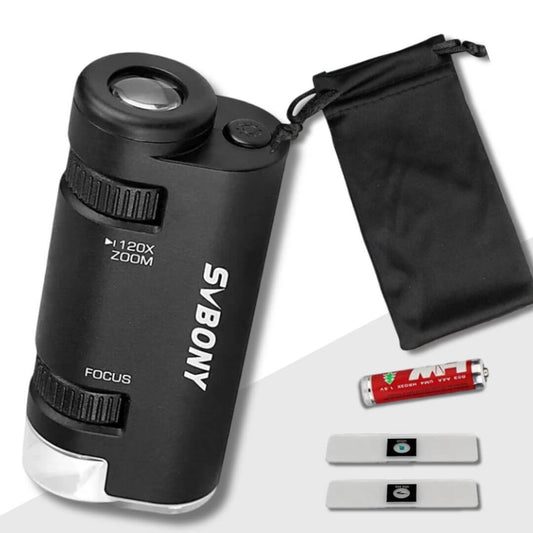 Microscope de Poche Enfant ExploraNova™ | Kit d'Observation Scientifique Complet | univers-enfance.com