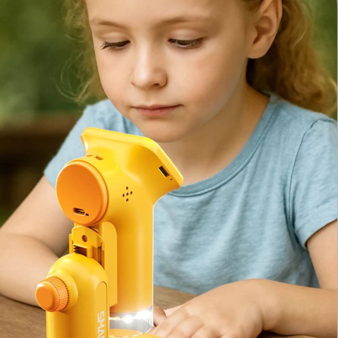 Microscope Portatif MagiScope™ | Numérique HD 1600x avec Écran Couleur 2 pouces, Photo & Vidéo | univers-enfance.com