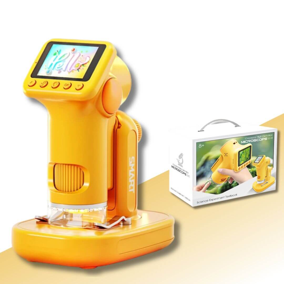 Microscope Portatif MagiScope™ | Numérique HD 1600x avec Écran Couleur 2 pouces, Photo & Vidéo | univers-enfance.com