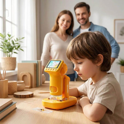 Microscope Portatif MagiScope™ | Numérique HD 1600x avec Écran Couleur 2 pouces, Photo & Vidéo | univers-enfance.com