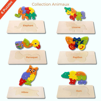 La collection Animaux du Puzzle enfant Éveil Motricité 1-4 ans