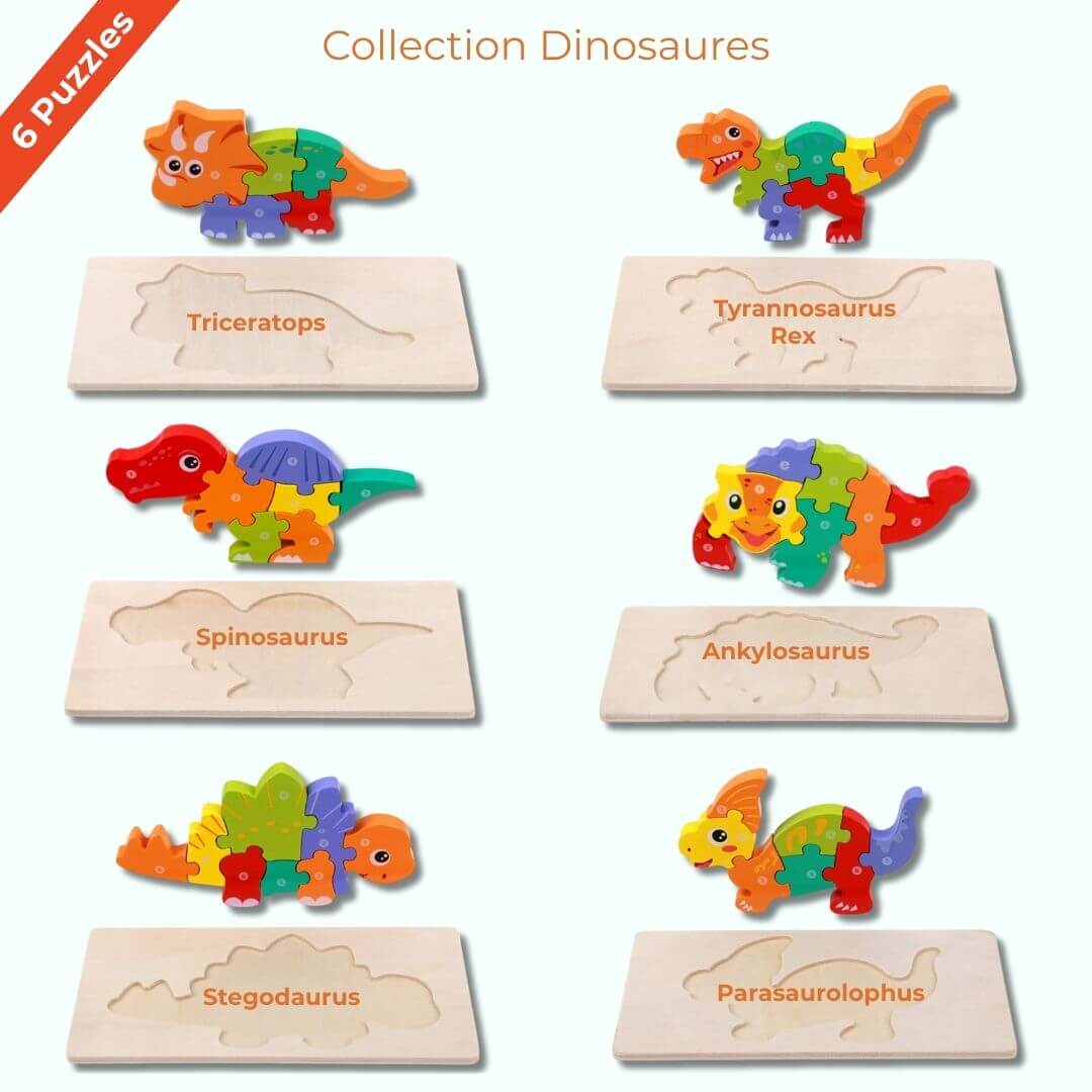 La collection Dinosaures du Puzzle enfant Éveil Motricité 1-4 ans
