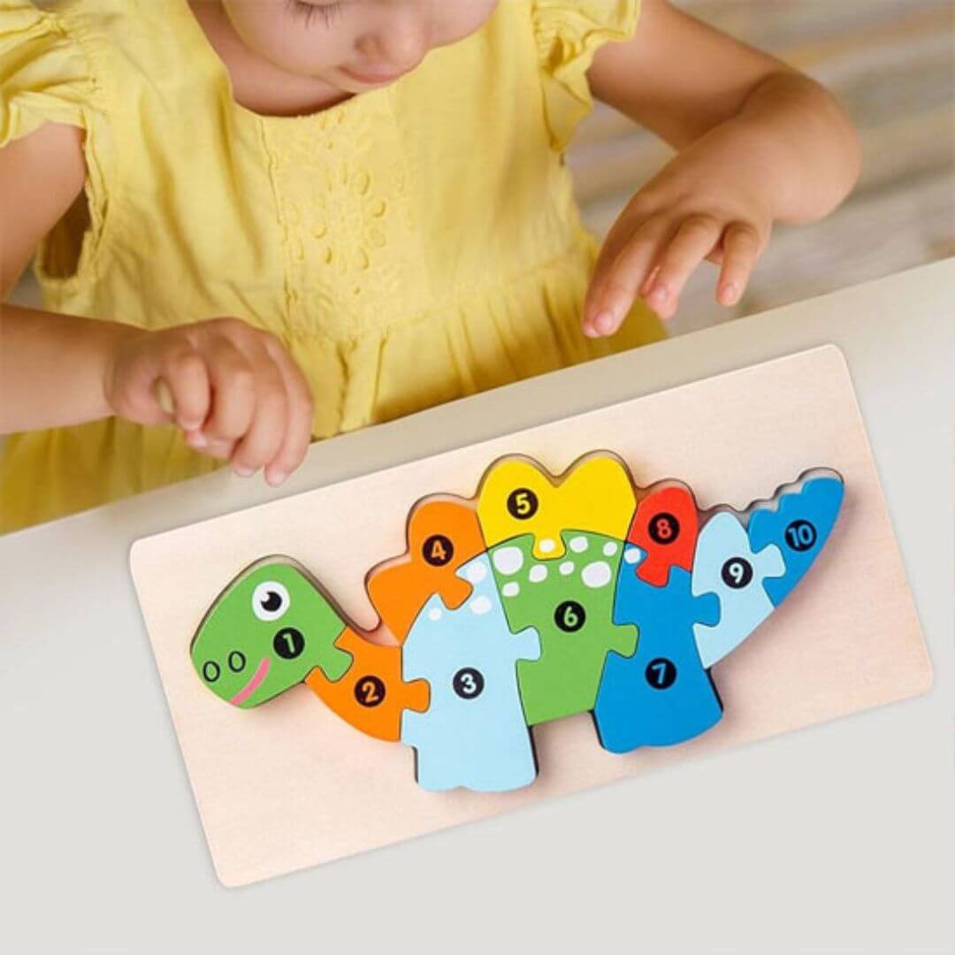 Les pièces numérotées du Puzzle enfant